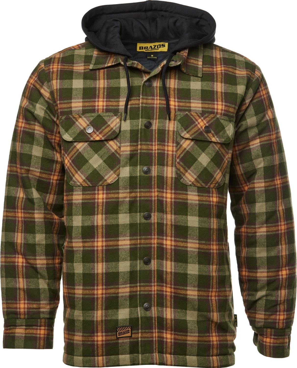 Insulated hooded flannel clearance shirt