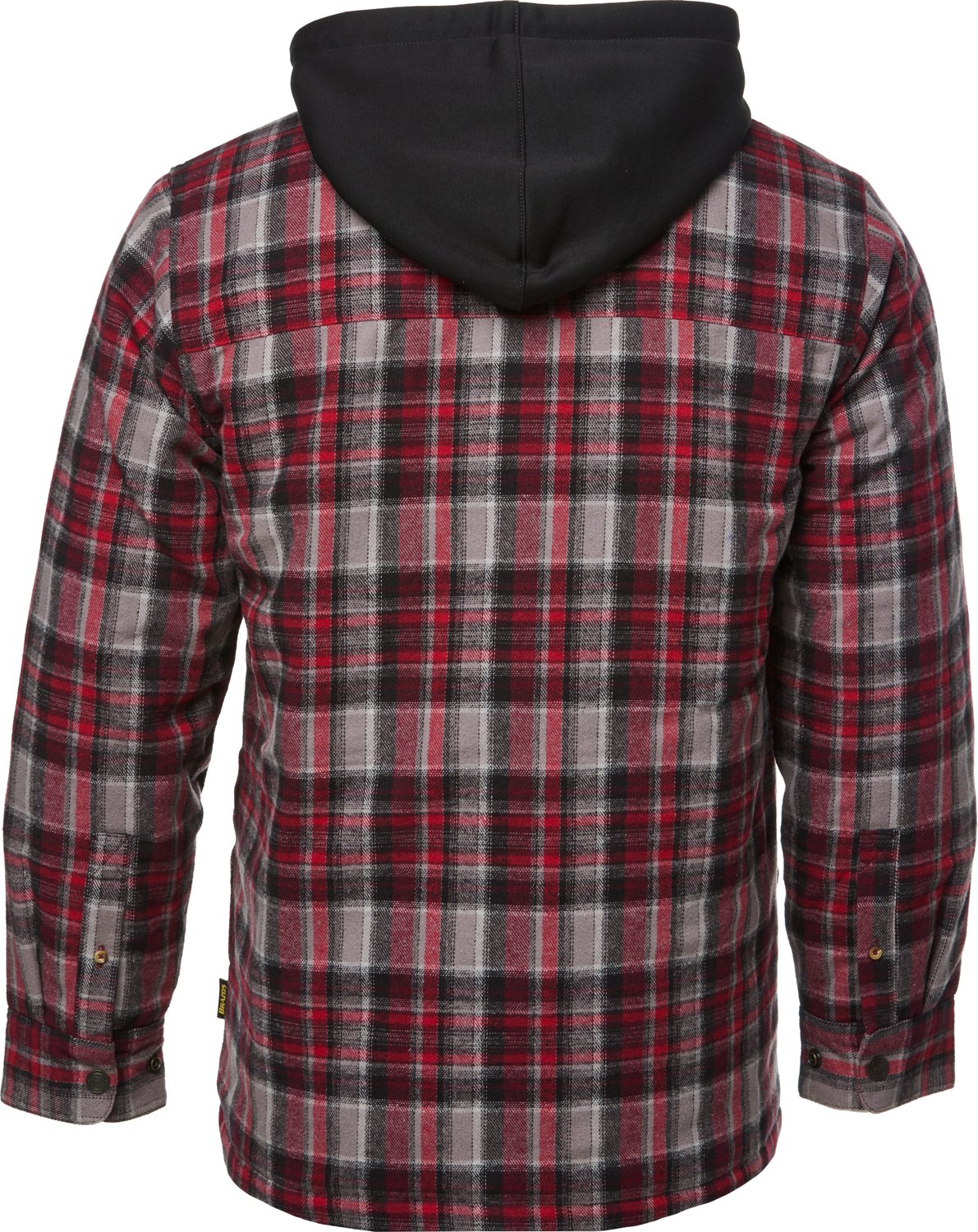 Insulated hooded flannel online jacket