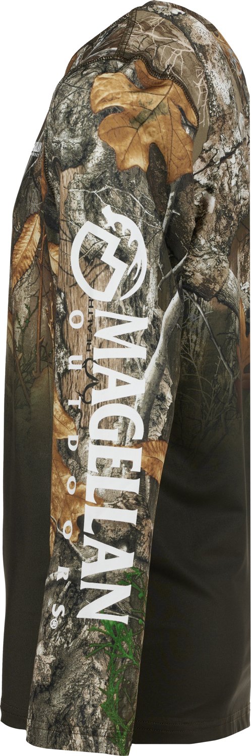 Magellan Outdoors Boys' HuntGear RealTree Edge Ombre Long Sleeve Shirt                                                           - view number 3
