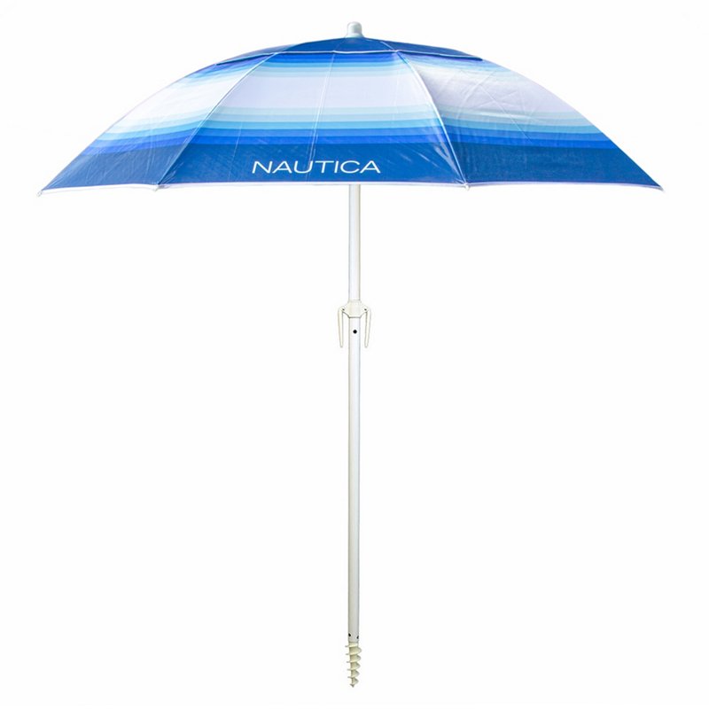 Nautica 7 ft Beach Umbrella Blue - Patio Accessories/Heating at Academy Sports