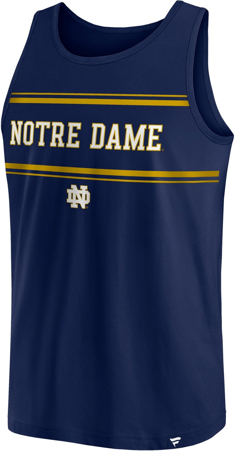 Fanatics Men's University of Notre Dame Fundamentals Stripe Block Tank ...