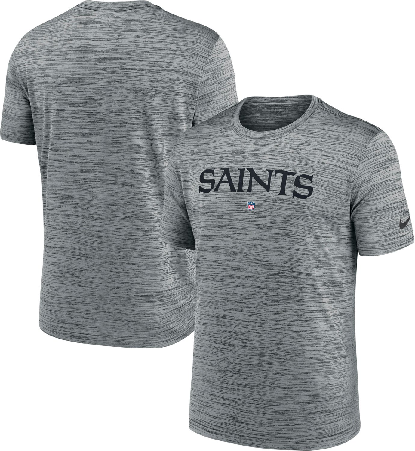 Nike Men's New Orleans Saints Team Issue Velocity Graphic T-shirt  - view number 3