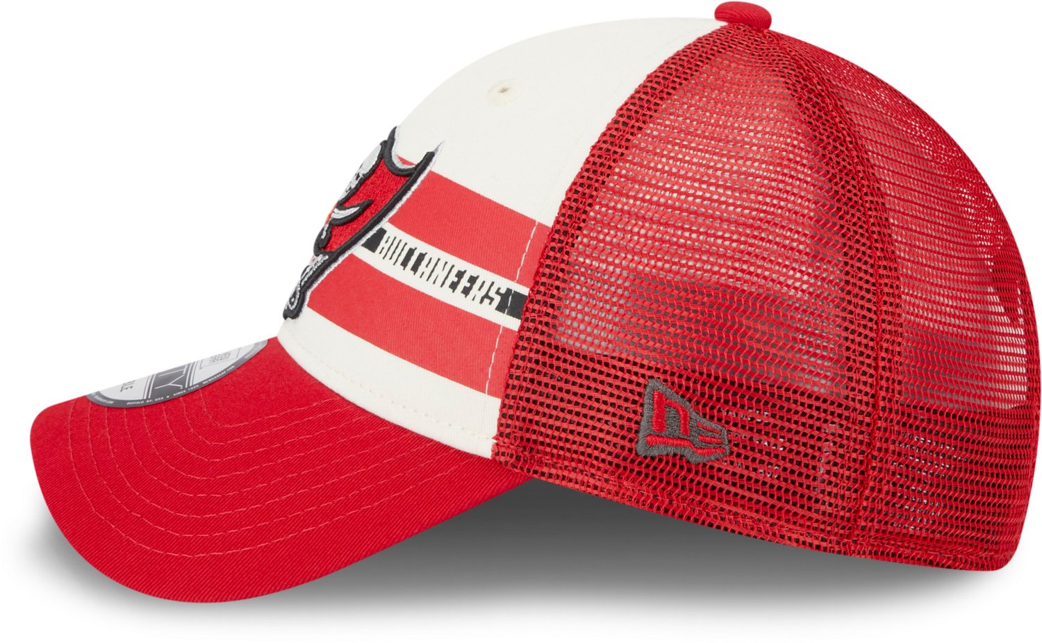 New Era Men's Tampa Bay Buccaneers Team Stripe 9FORTY Cap  - view number 6