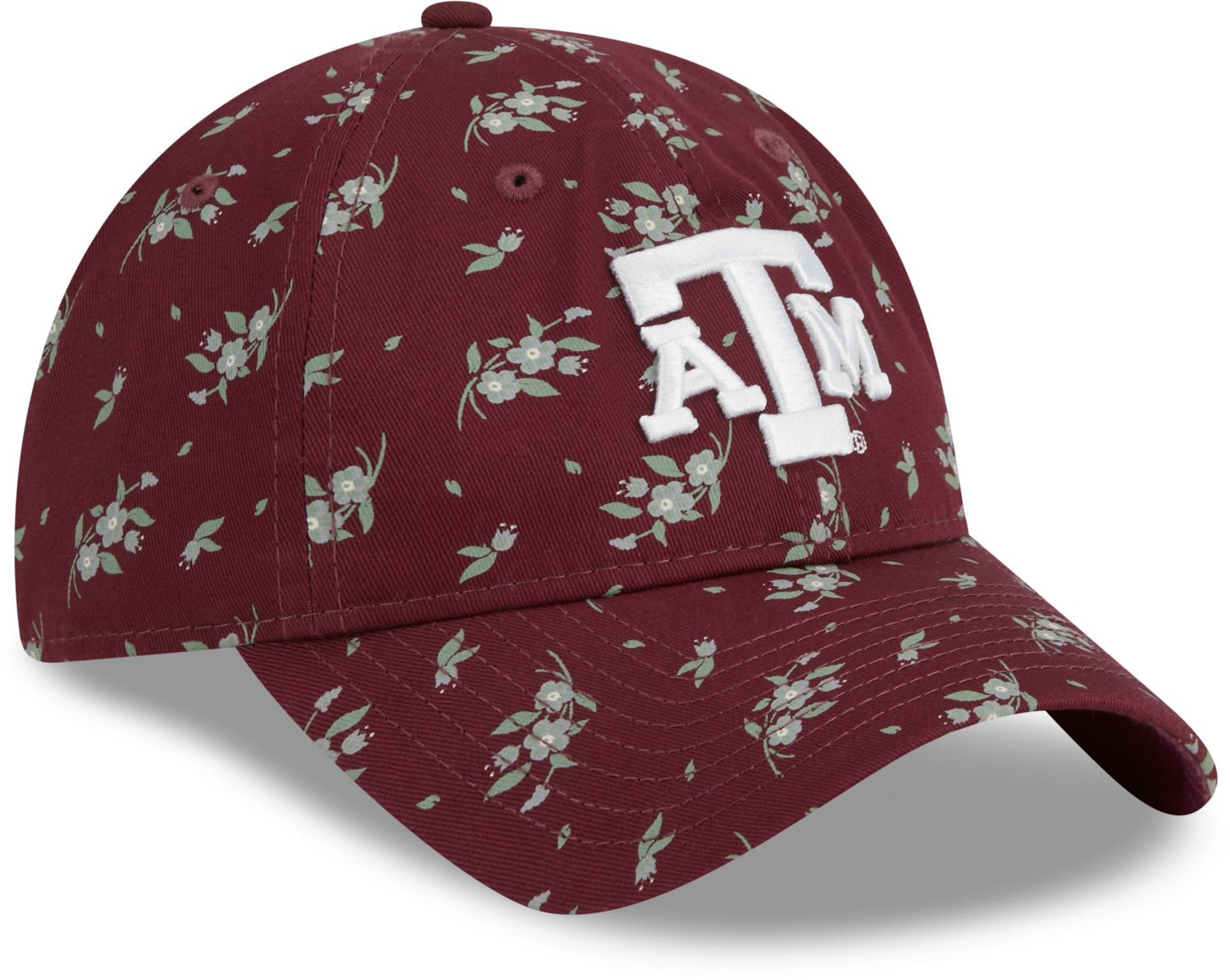 New Era Women's Texas A&M University Bloom OTC Adjustable 9TWENTY Cap - view number 3