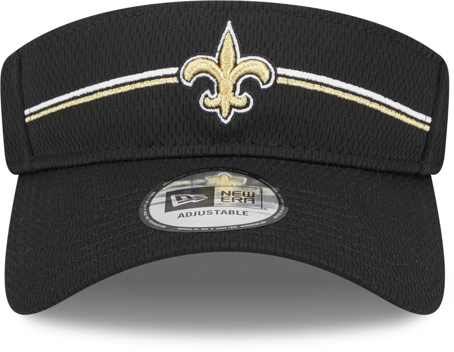 Men's New Era Gray New Orleans Saints Adjustable Visor