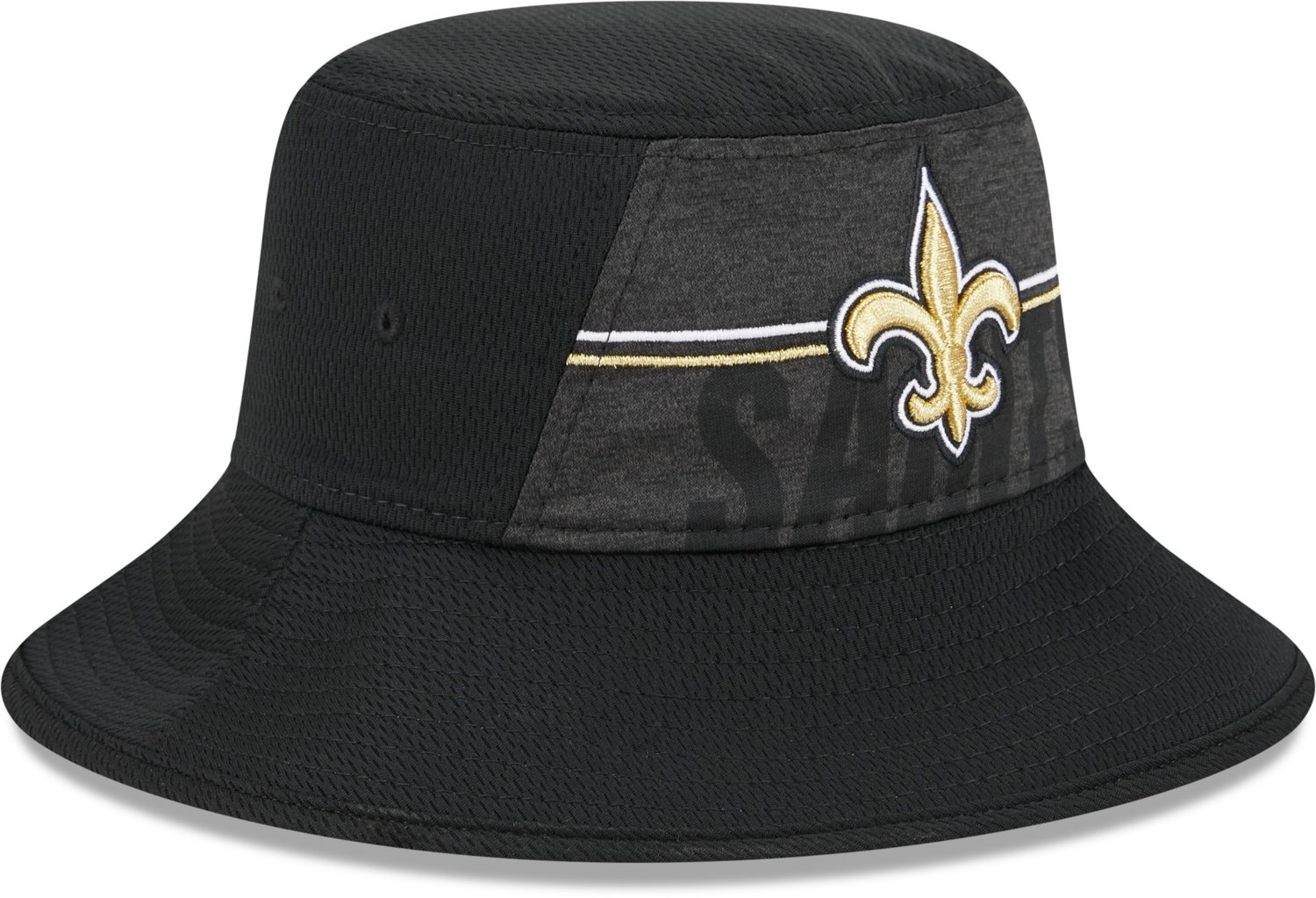 Men's New Era Black New Orleans Saints Main Bucket Hat