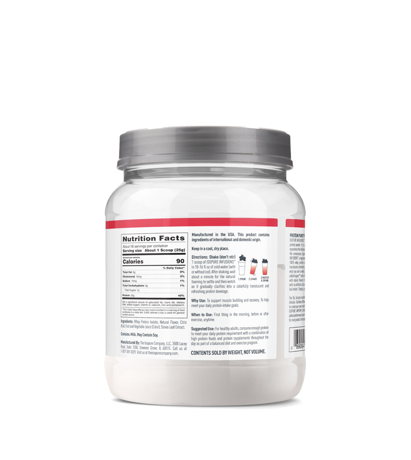 Isopure Infusions 1 lb. Whey Isolate Protein Powder                                                                              - view number 3