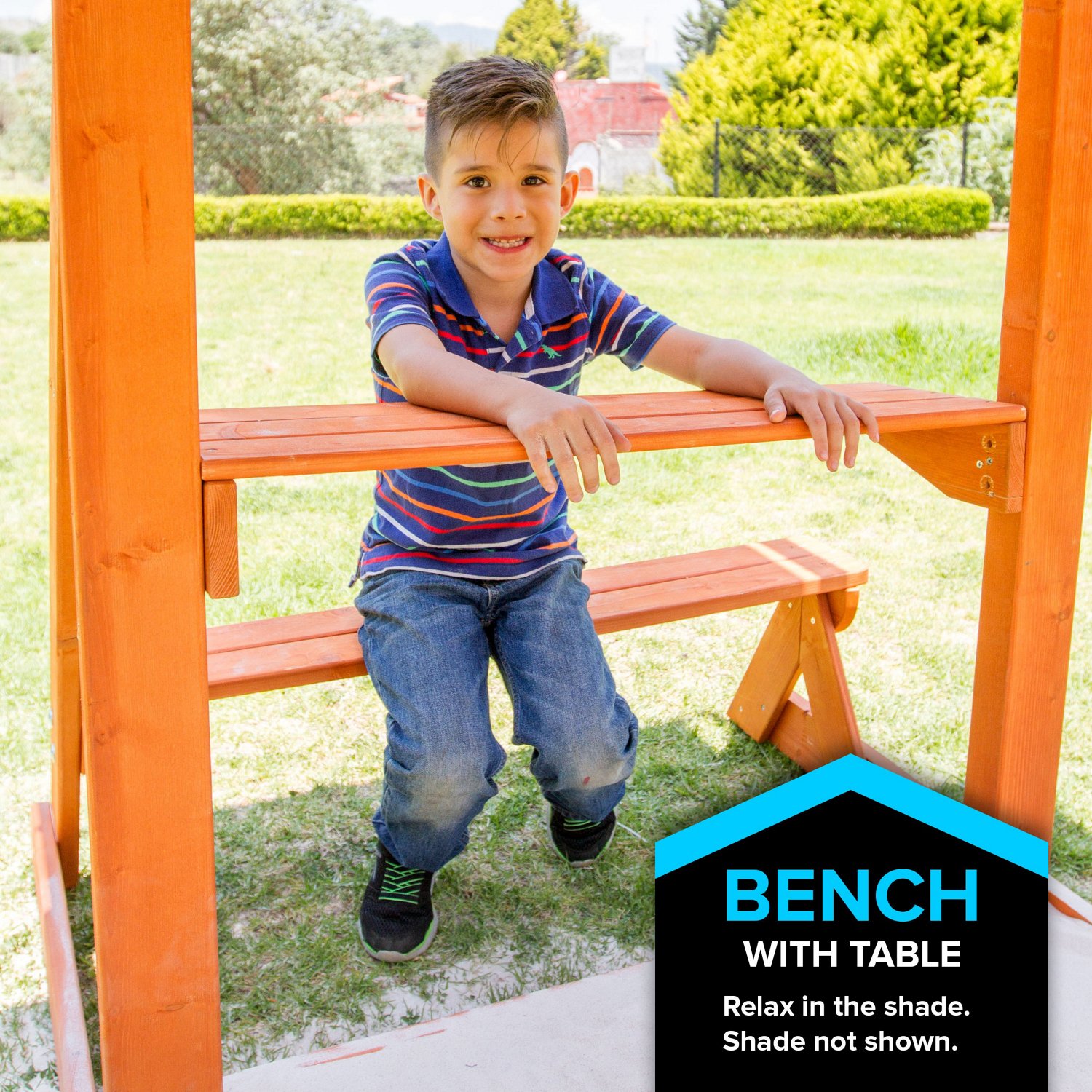 Sportspower Willow Creek Wooden Swing Set Academy