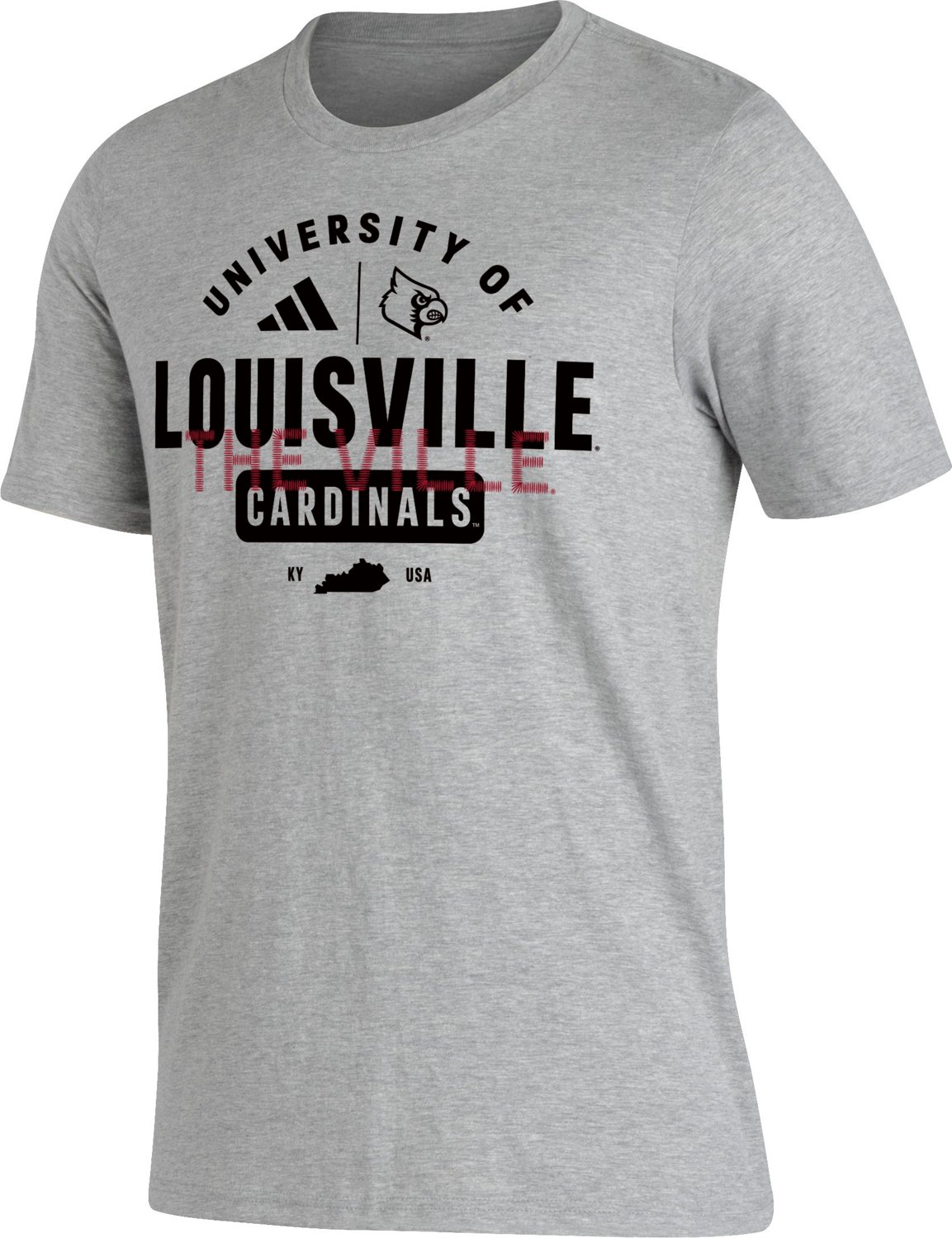 adidas Men's University of Louisville Sewn Up Fresh Graphic T-shirt