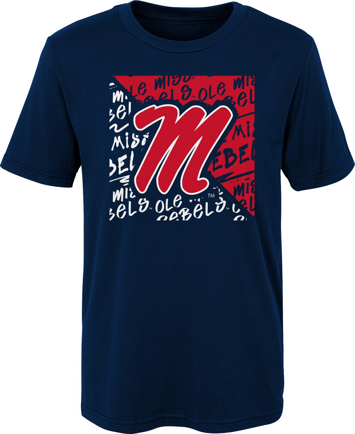 Outerstuff Boys' 4-7 University of Mississippi Divide T-shirt