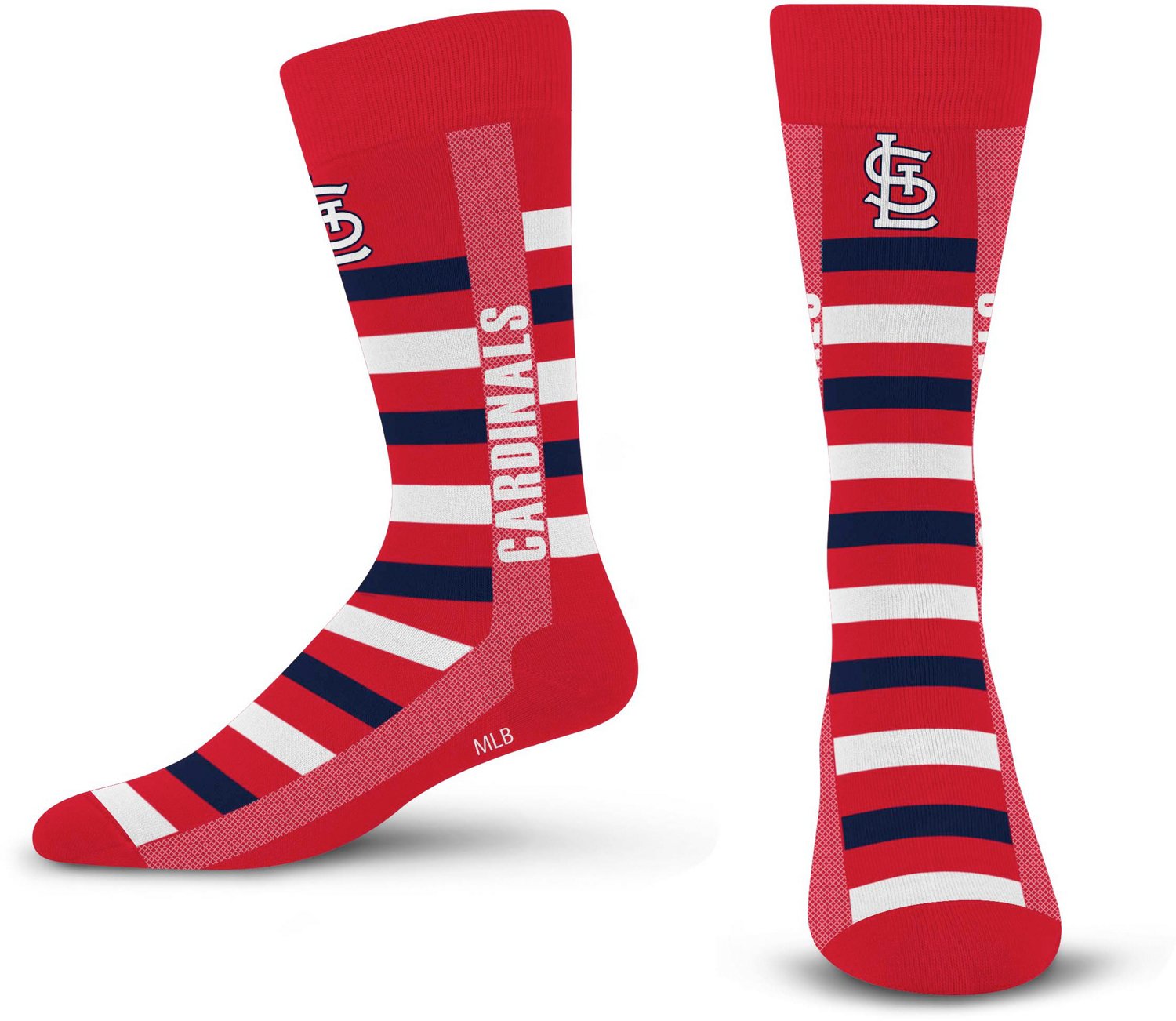 For Bare Feet St. Louis Cardinals Word Crosswalk Socks