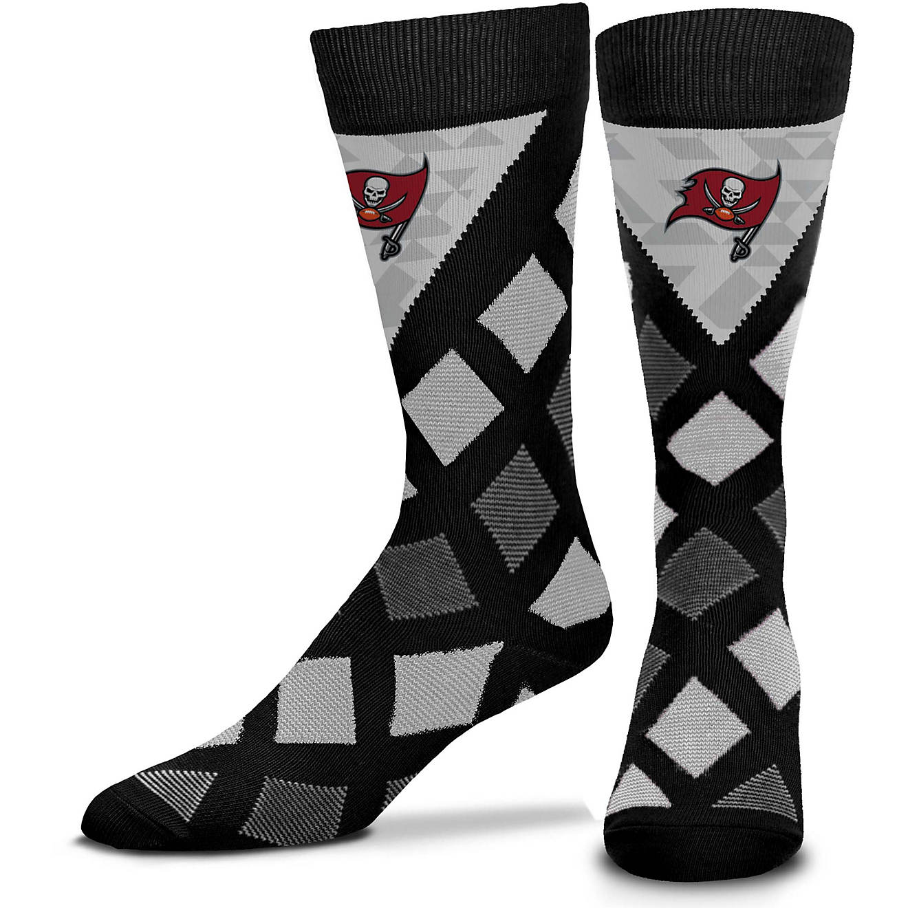 For Bare Feet Tampa Bay Buccaneers Dashed Diamond Thin Socks                                                                     - view number 1