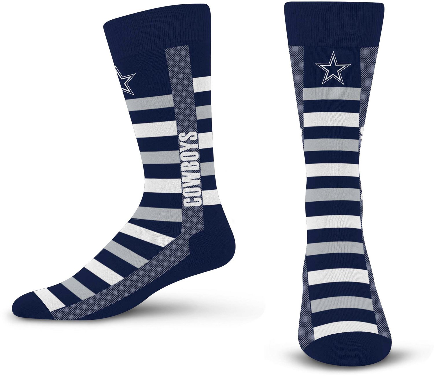 For Bare Feet Dallas Cowboys Word Crosswalk Socks Academy