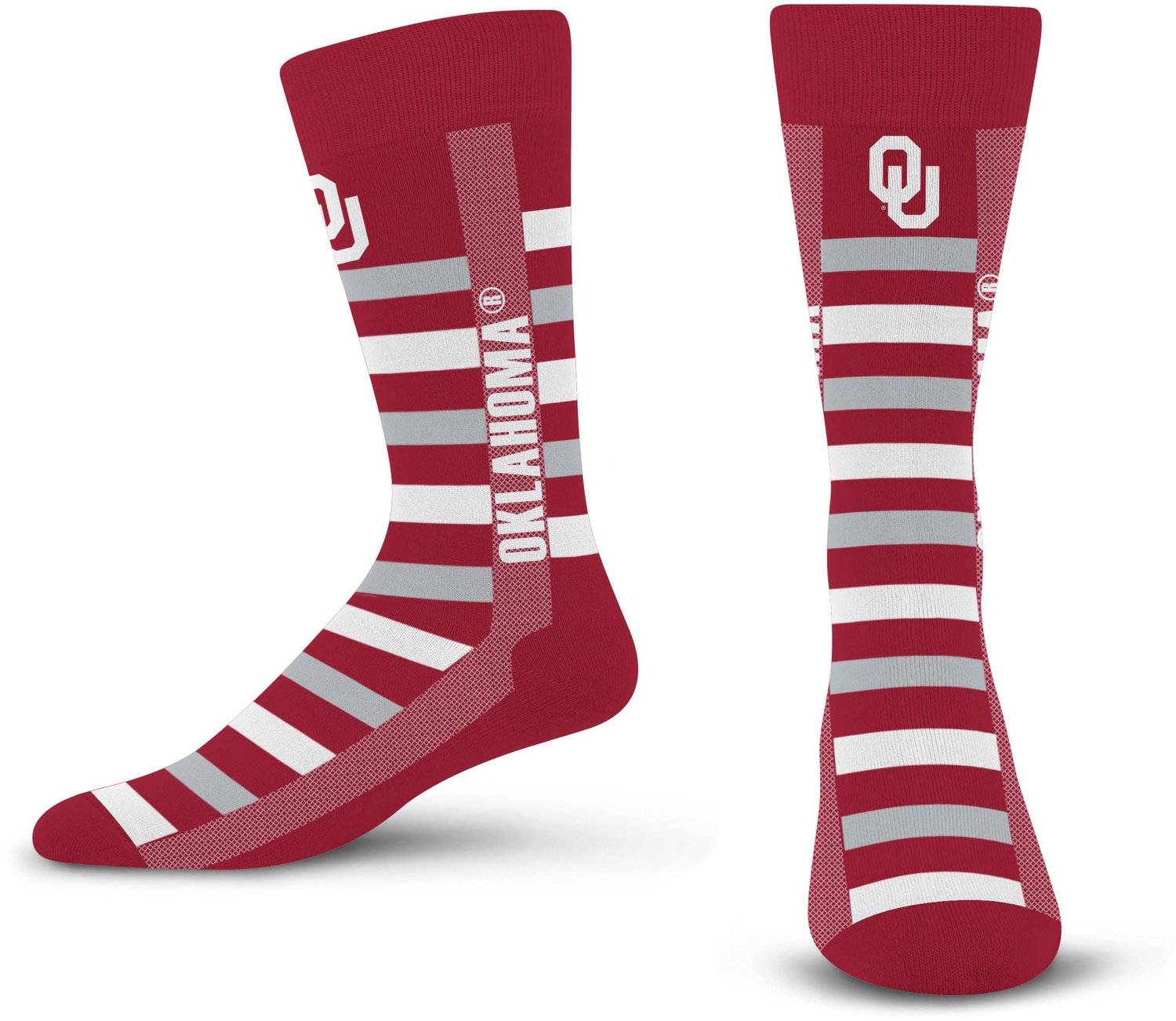 For Bare Feet University of Oklahoma Word Crosswalk Socks