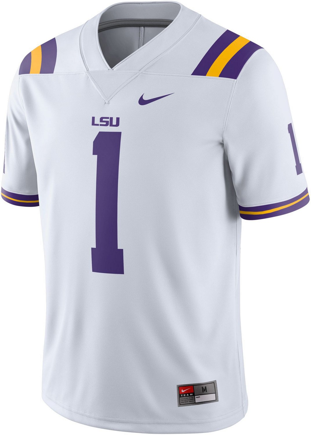 Lids LSU Tigers Nike Pinstripe Replica Full-Button Baseball Jersey -  White/Purple