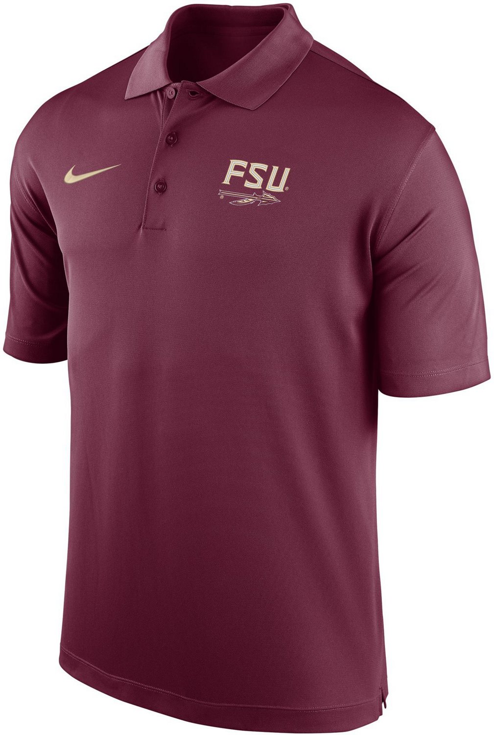 Nike Men s Florida State University Dri FIT Polo Shirt Academy