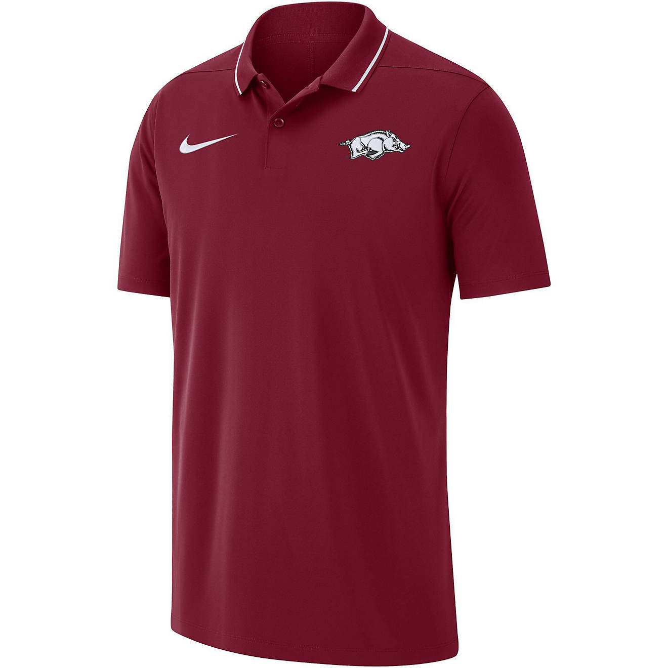 Nike Men's University of Arkansas Dri-FIT Coaches Polo Shirt | Academy