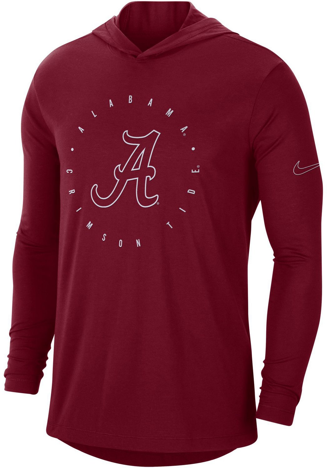 Nike Men's University of Alabama Dri-FIT Long Sleeve Hooded T-shirt ...