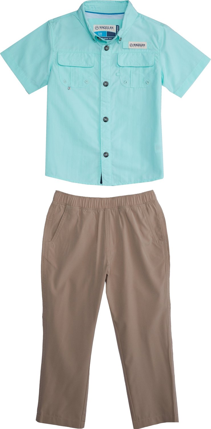 Magellan Outdoors Toddler Boys' Laguna Madre Caddo Lake Shirt Pant Set