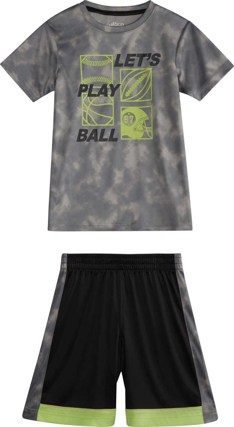 BCG Boys' 4-7 Let's Play Ball T-shirt and Shorts Set