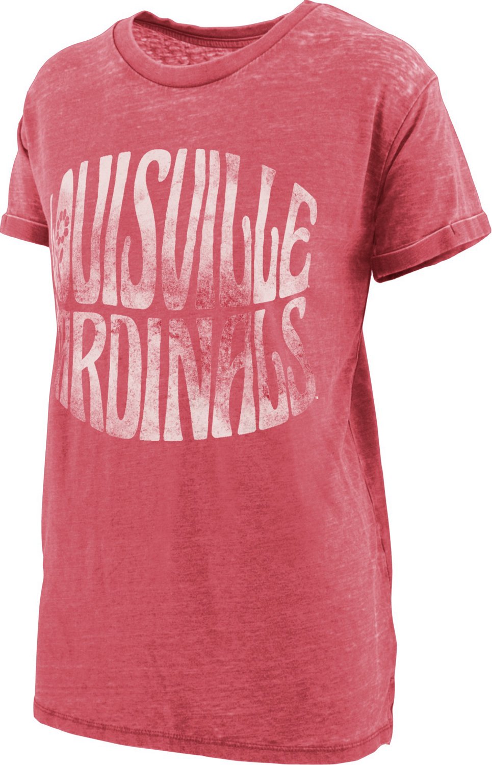 Three Square Women’s University of Louisville Vintage Boyfriend Goldie Graphic T-shirt