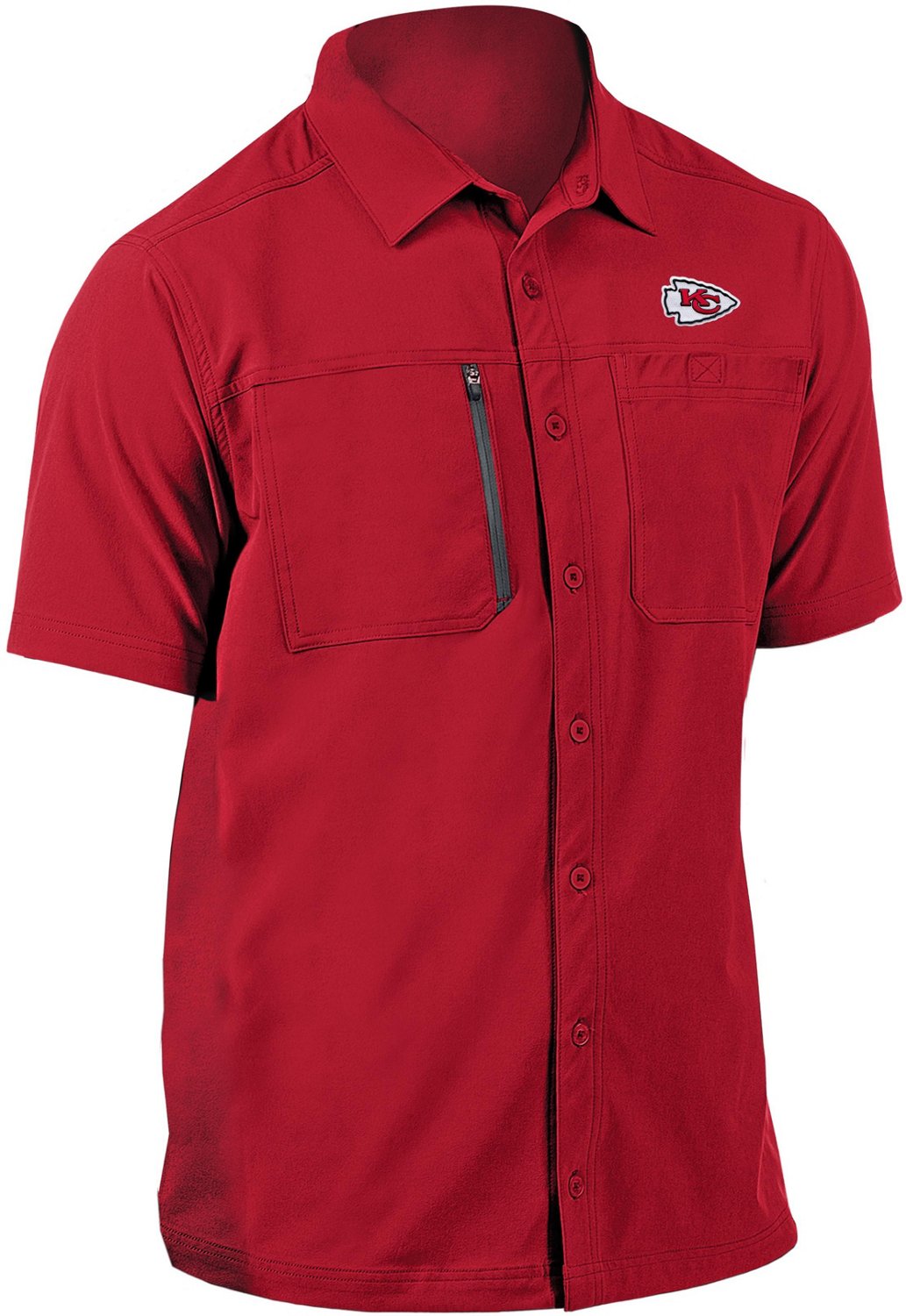 Antigua Men's Kansas City Chiefs Kickoff Woven Shirt - view number 2