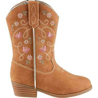 Magellan Outdoors Toddlers' Butterfly Embroidered Western Boots                                                                 