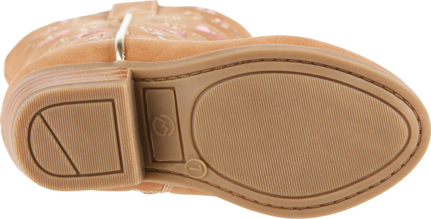 Magellan Outdoors Toddlers' Butterfly Embroidered Western Boots                                                                  - view number 4