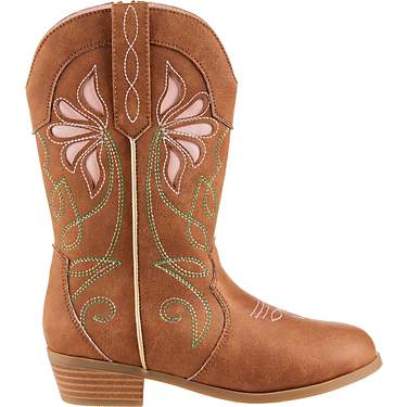 Magellan Outdoors Girls' Floral Embroidered Western Boots                                                                       