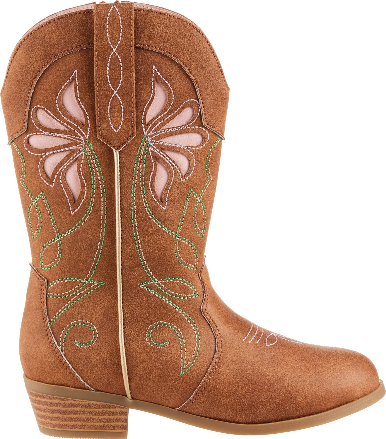 Magellan Outdoors Girls' Floral Embroidered Western Boots