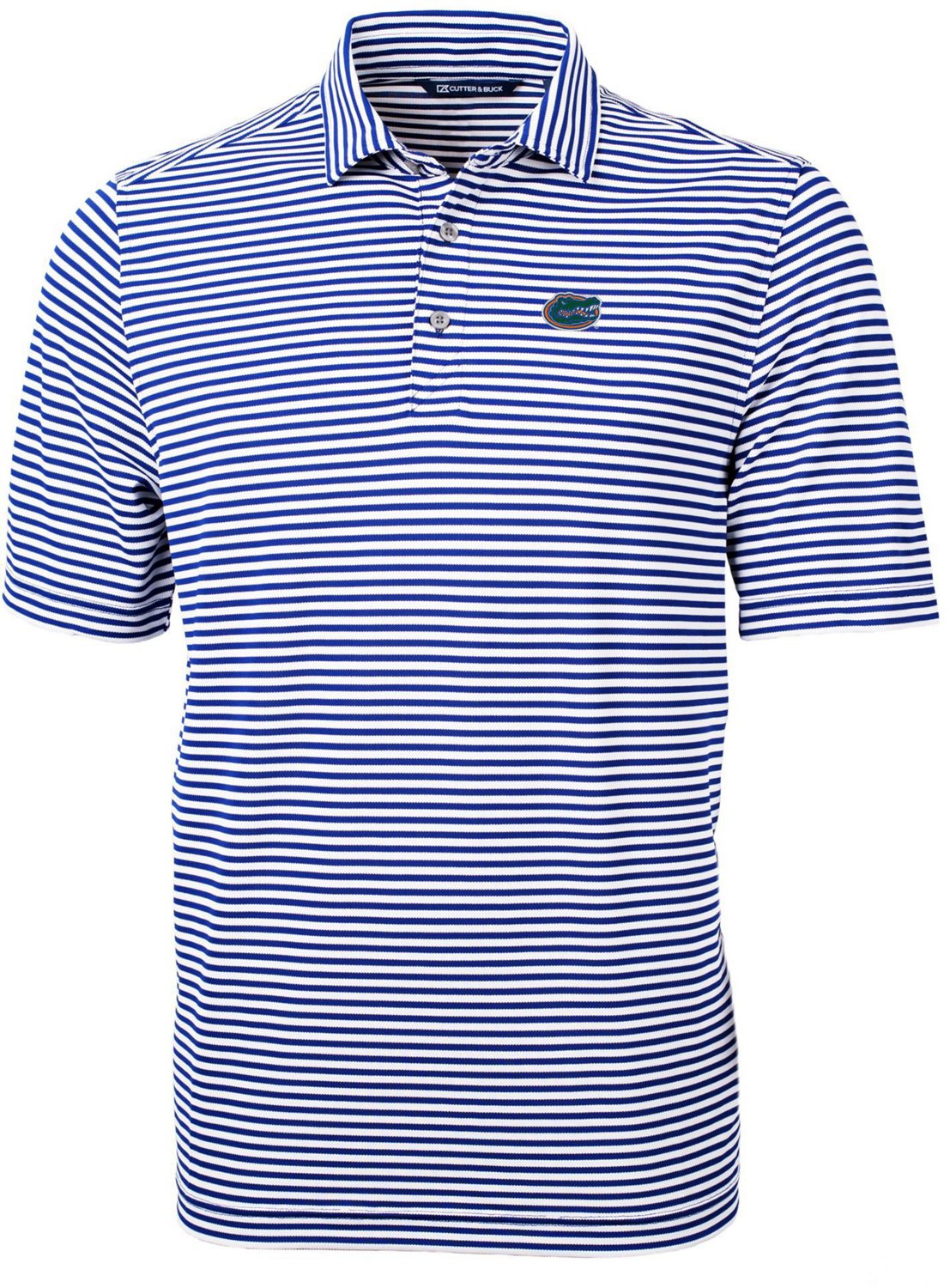Cutter  Buck Florida Gators Virtue Eco Pique Stripe Recycled Polo - view number 1