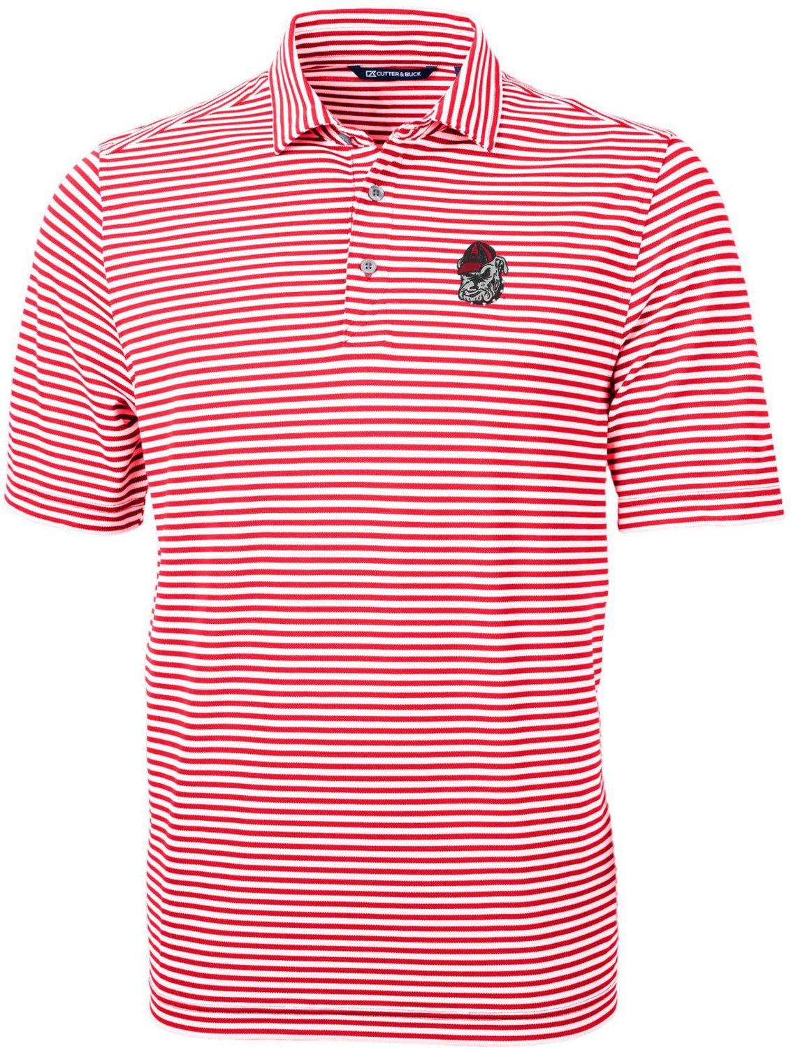 Cutter & Buck Men's University of Georgia Virtue ECO Recycled Striped ...