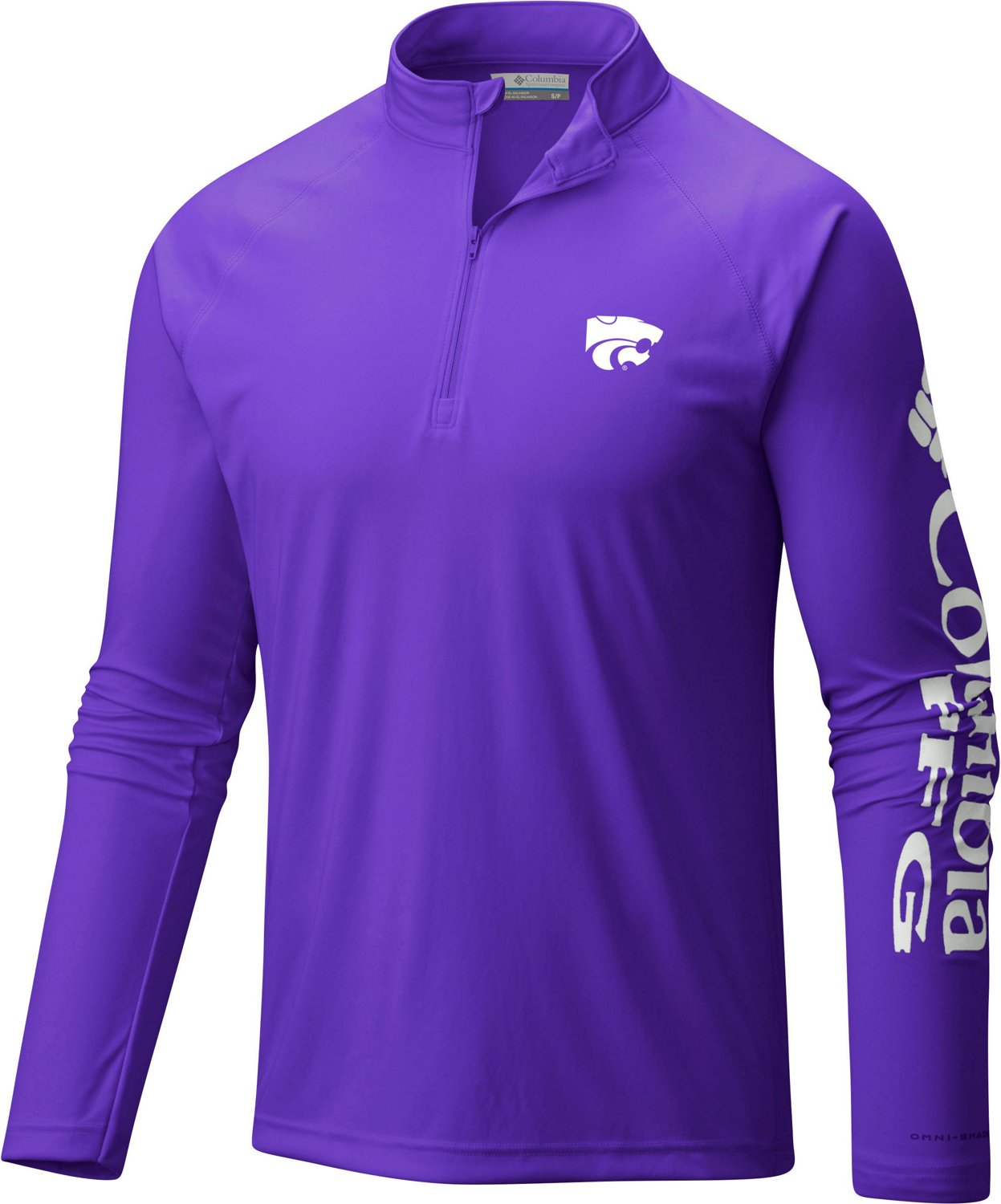 Columbia Sportswear Men's Kansas State University Terminal Tackle 1/4 Zip Sweatshirt                                             - view number 1