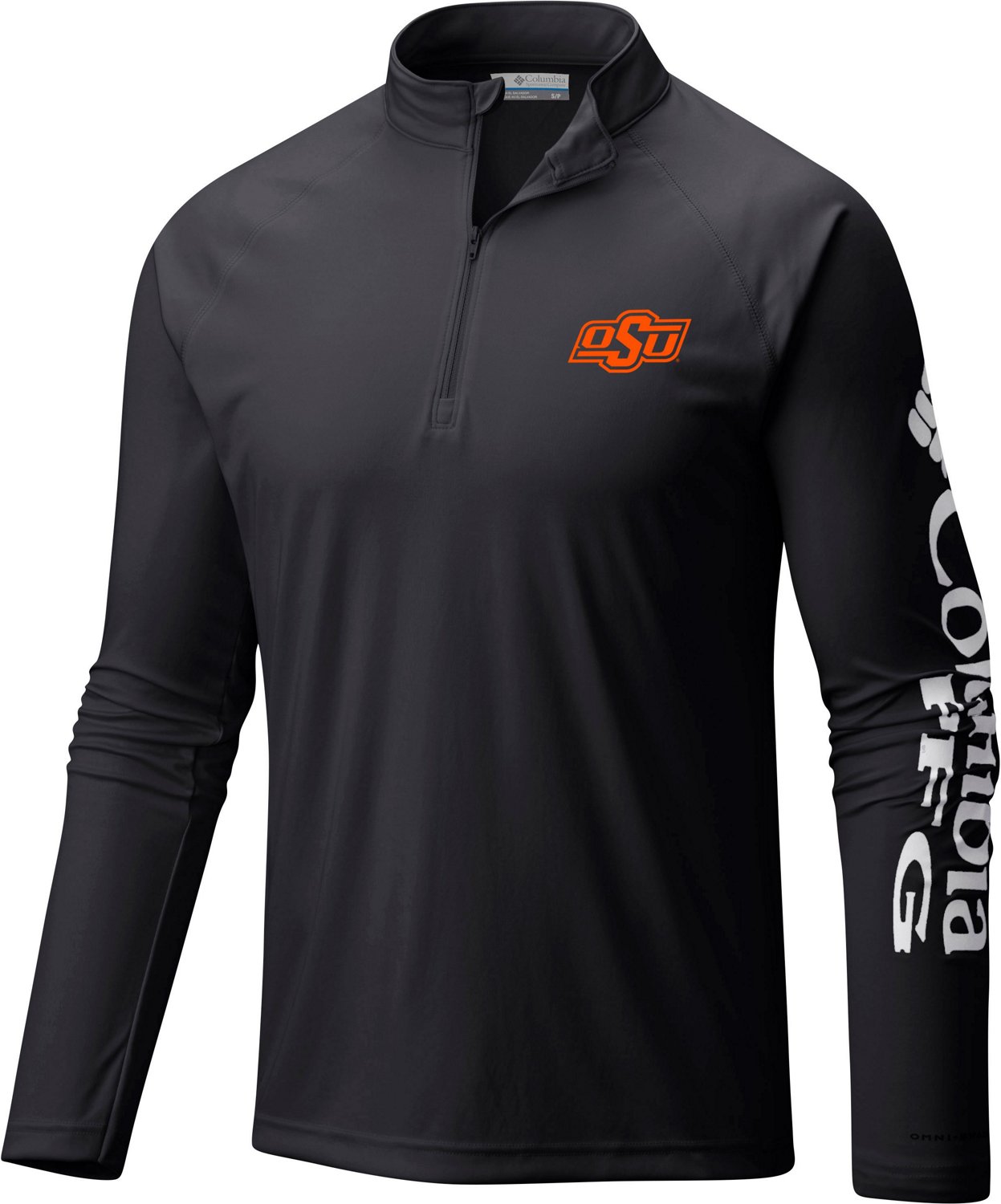 Columbia Sportswear Men's Oklahoma State University Terminal Tackle 1/4 Zip Sweatshirt