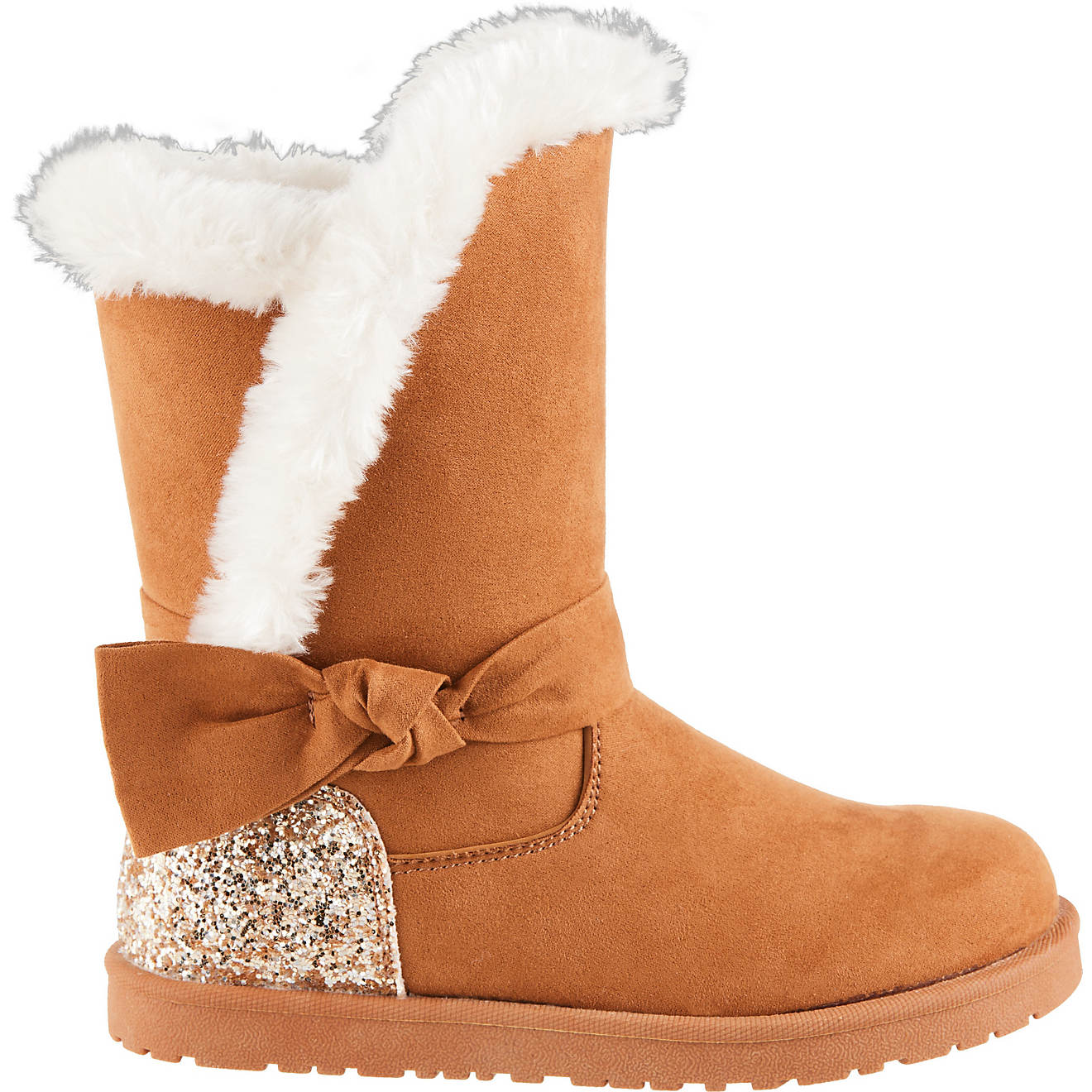 Magellan Outdoors Youth Glitter Faux Fur Boots                                                                                   - view number 1