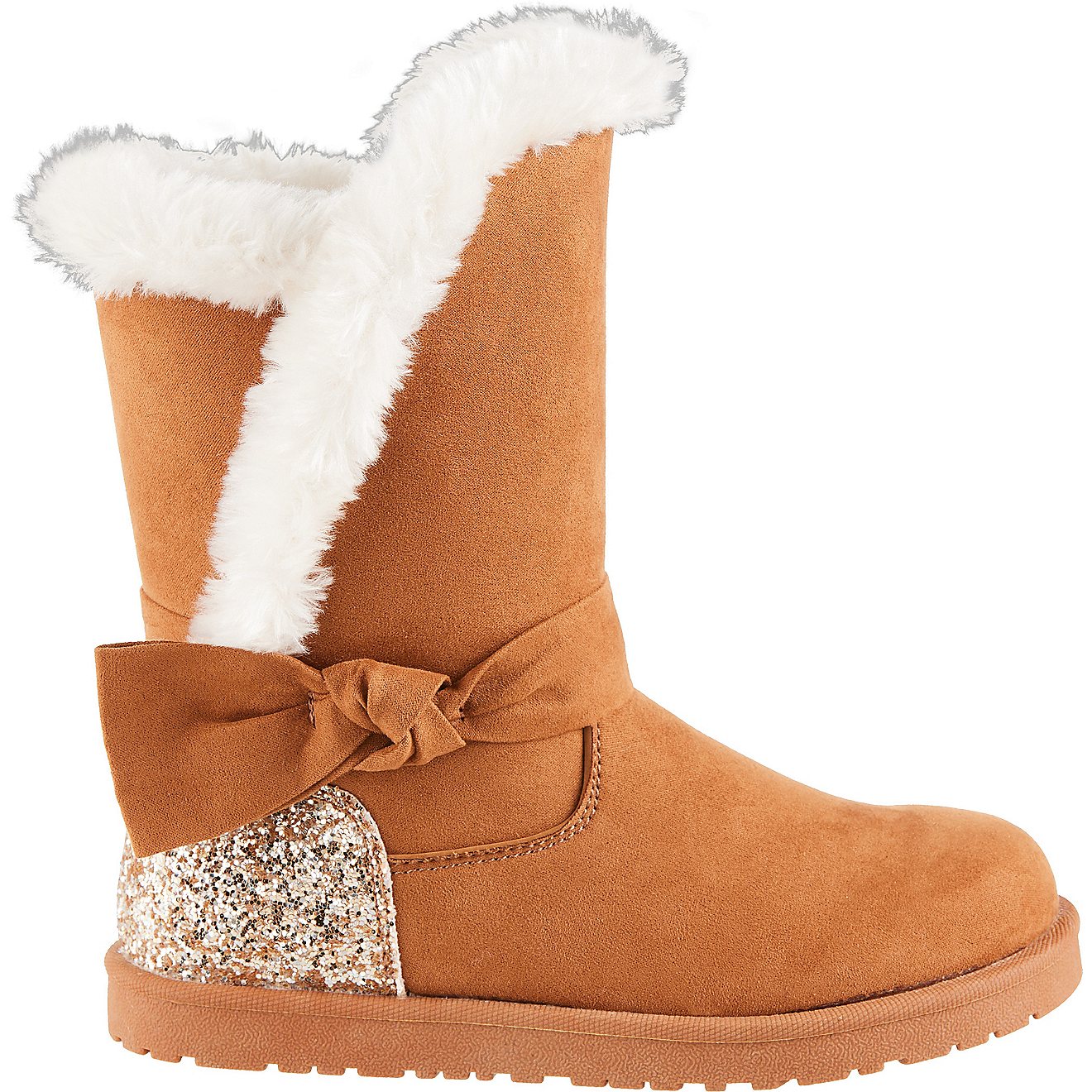 Magellan Outdoors Youth Glitter Faux Fur Boots                                                                                   - view number 1