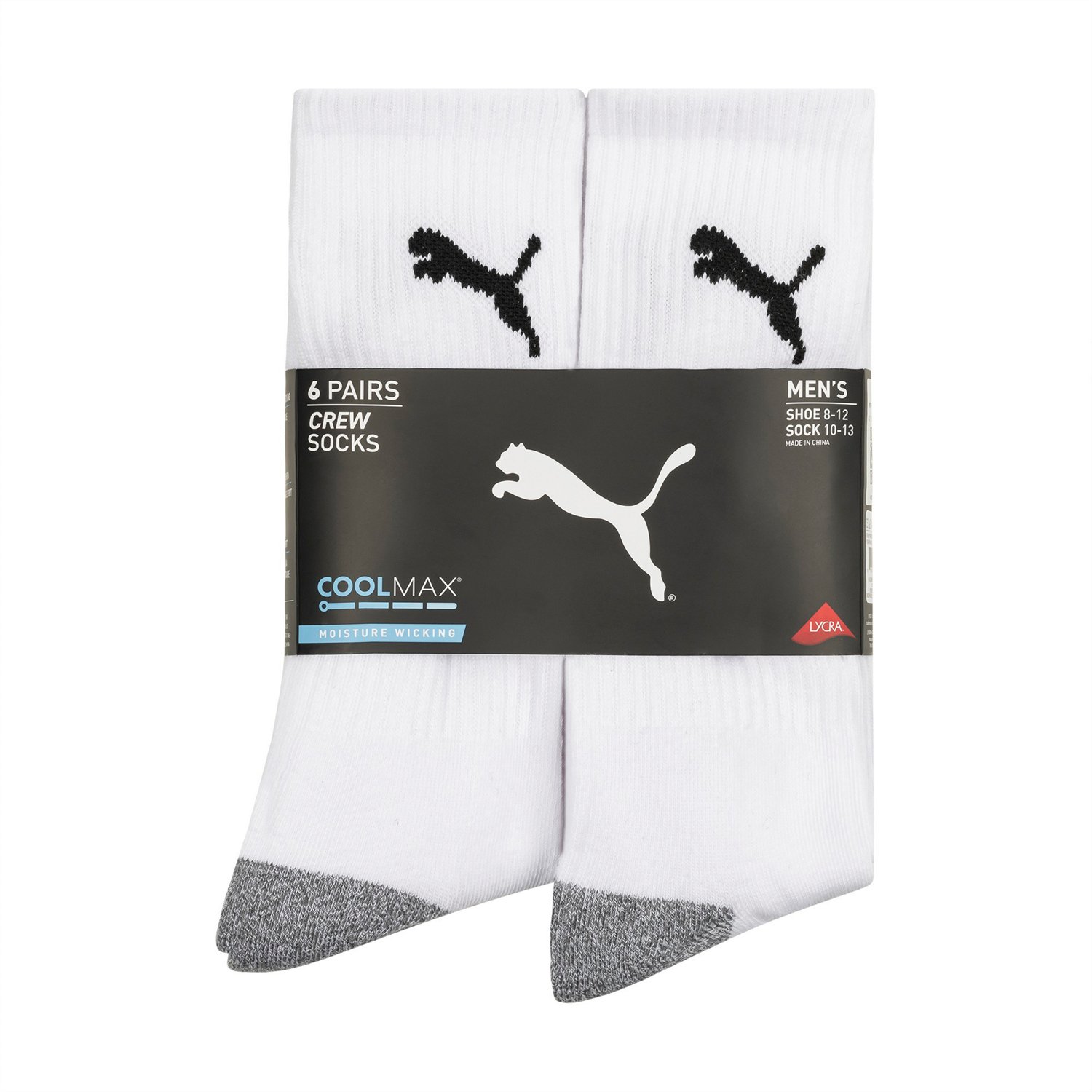 PUMA Men's Terry Crew Socks 6-Pack - view number 3