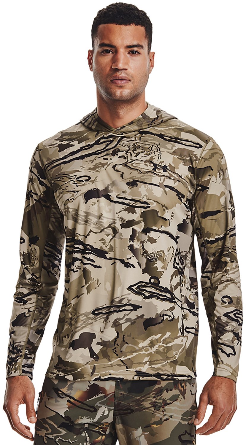 Under Armour Men's Camo IsoChill Brush Line Hoodie Academy