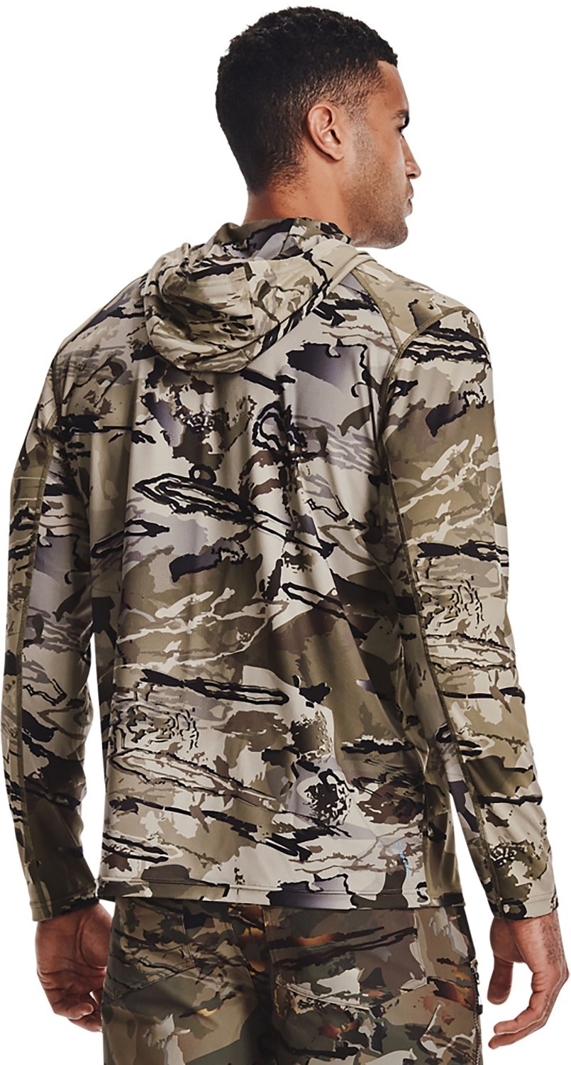 Under Armour Men's Camo IsoChill Brush Line Hoodie Academy