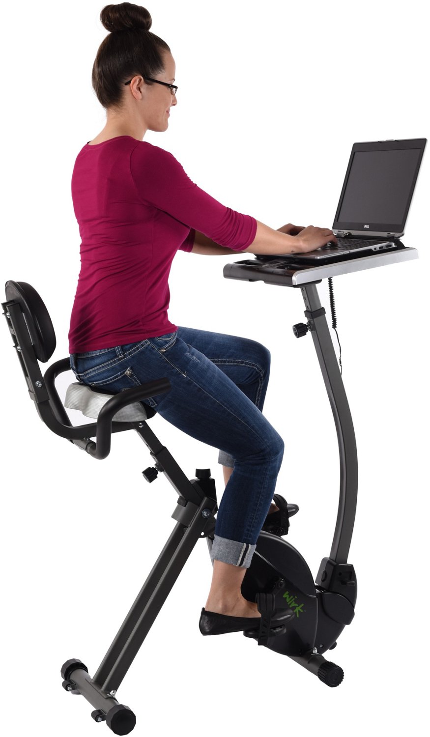 Stamina WIRK Ride Exercise Bike Workstation and Standing Desk | Academy