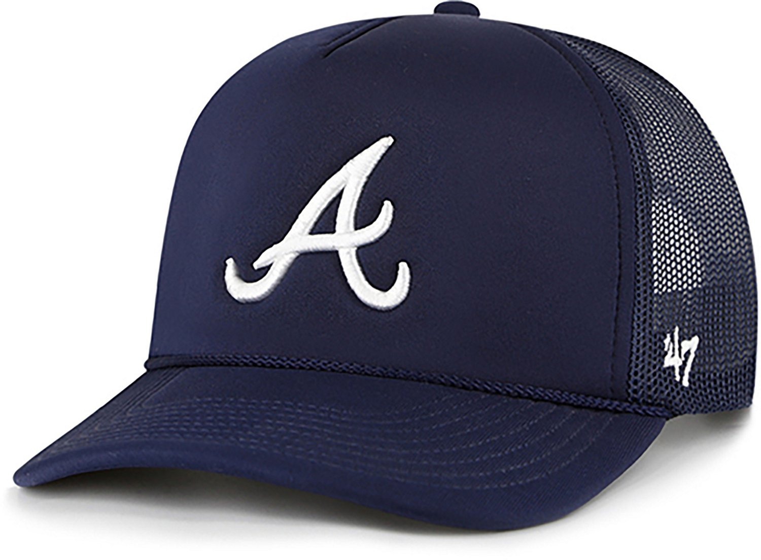 '47 Men's Atlanta Braves Foam Front Mesh Trucker Cap