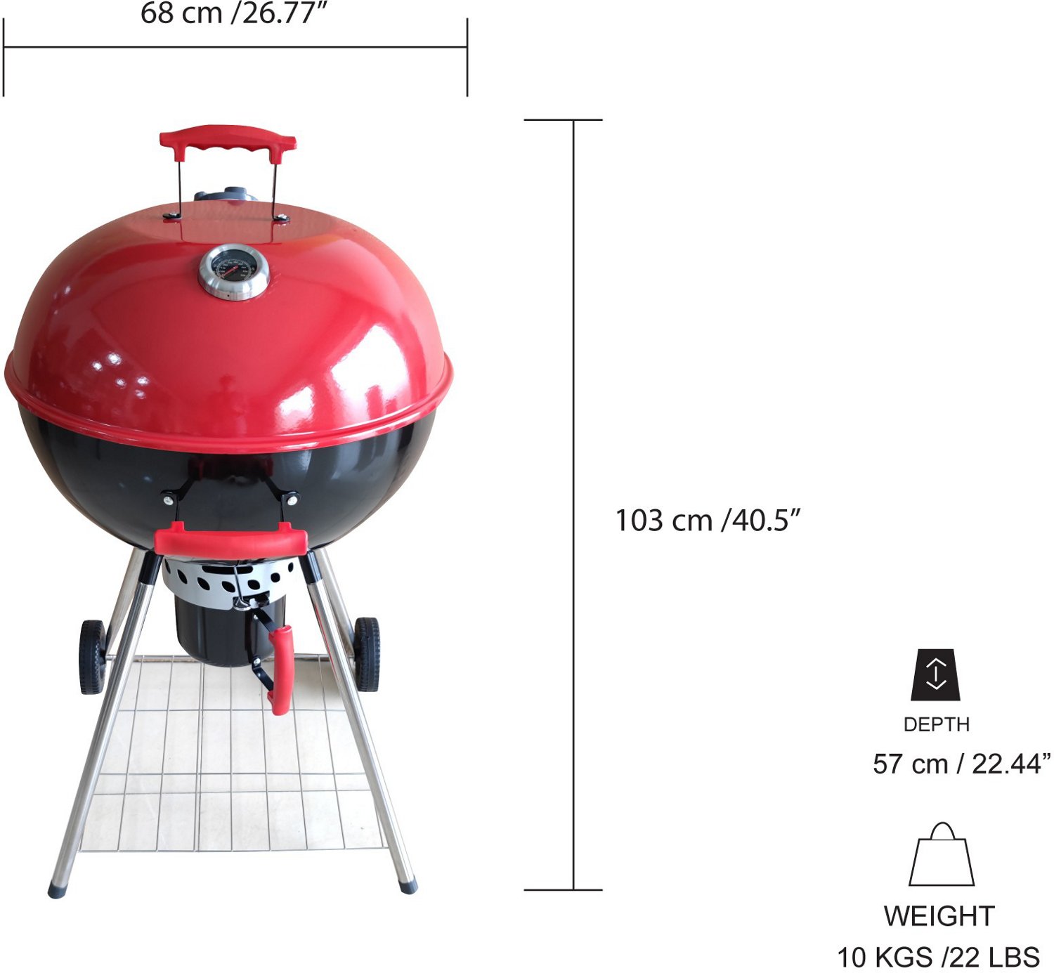 Outdoor Gourmet Holiday Kettle Grill                                                                                             - view number 2