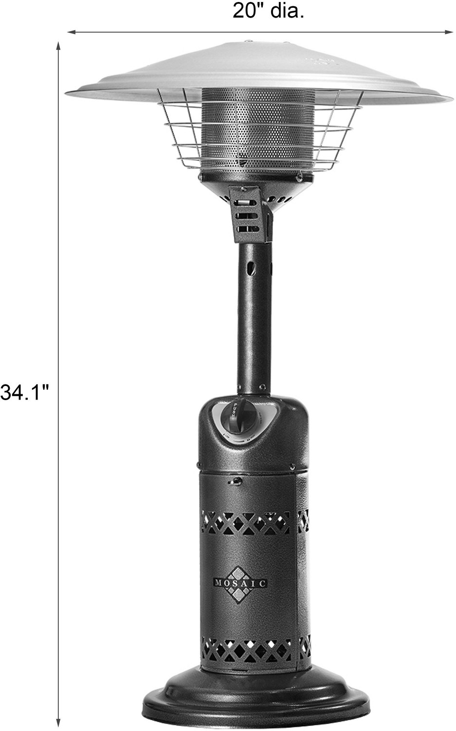 Mosaic Tabletop Patio Propane Heater                                                                                             - view number 3