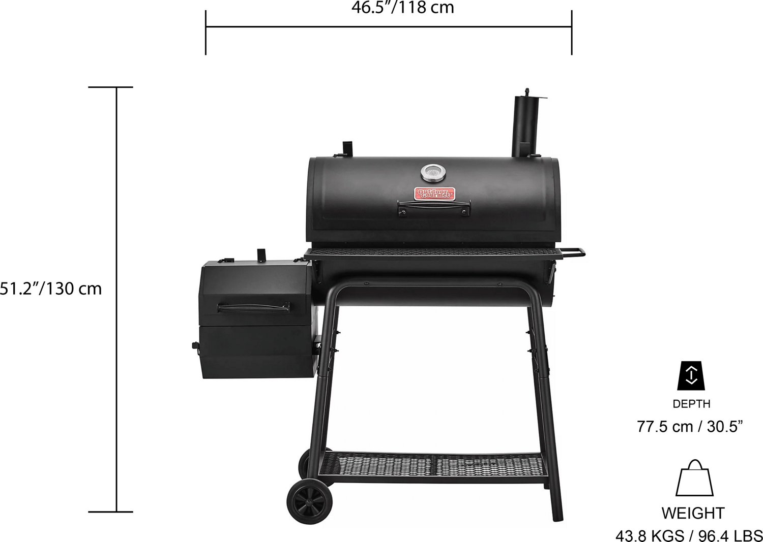 Outdoor Gourmet Sierra Charcoal Smoker Academy