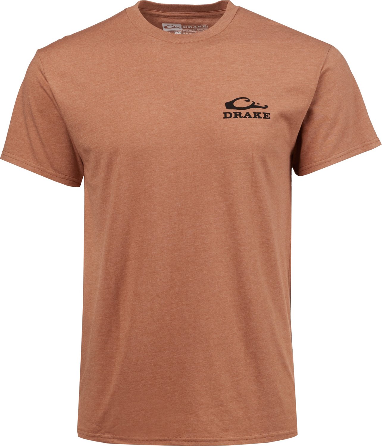 Drake Waterfowl Dog with Camo Hat Short Sleeve Tshirt Academy