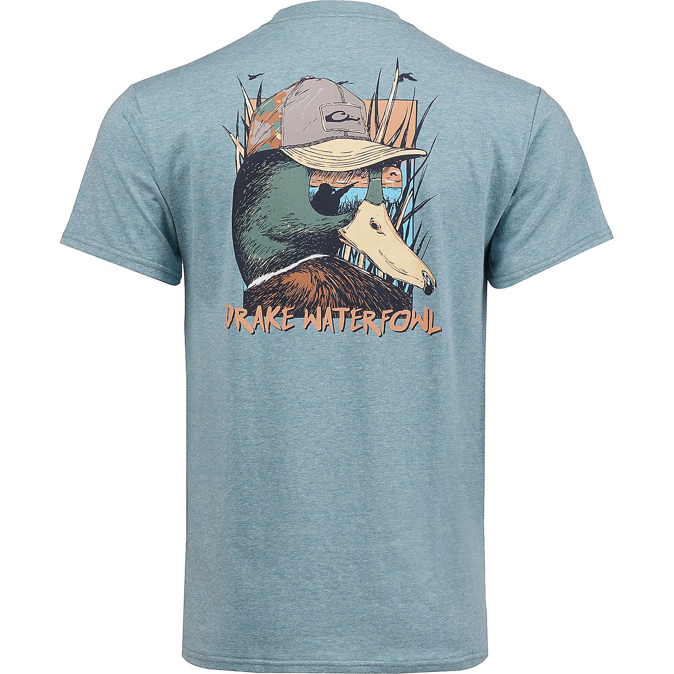 Drake Waterfowl Duck with Hat and Glasses T-shirt                                                                                - view number 1