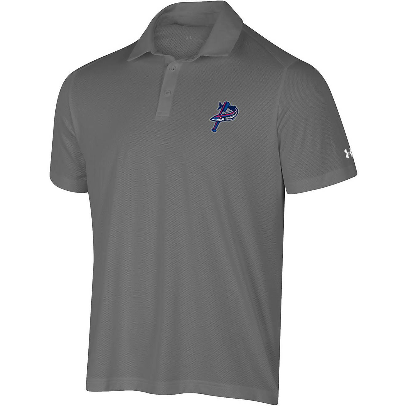 Under Armour Men's Pensacola Blue Wahoos Tech Polo Shirt                                                                         - view number 1