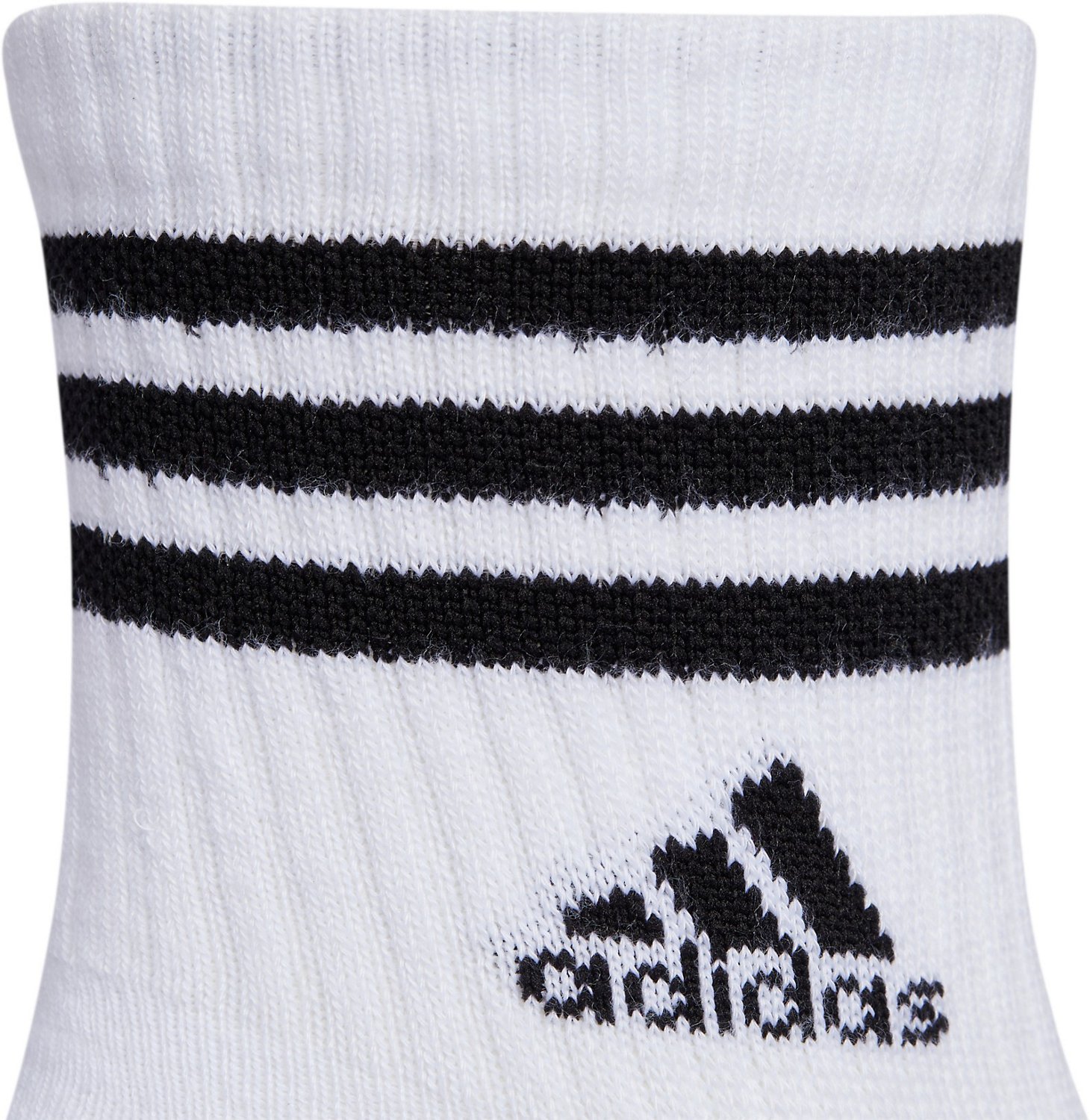 adidas Men's Cushioned 3-Stripe 3.0 High Quarter Socks 3-Pack - view number 2