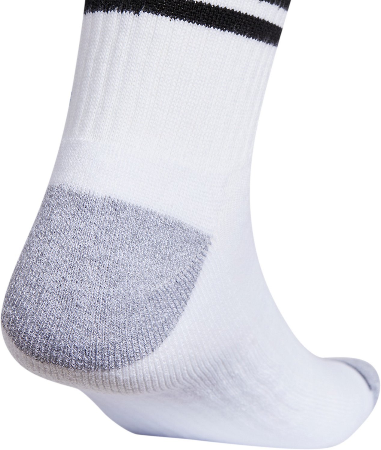 adidas Men's Cushioned 3-Stripe 3.0 High Quarter Socks 3-Pack - view number 4