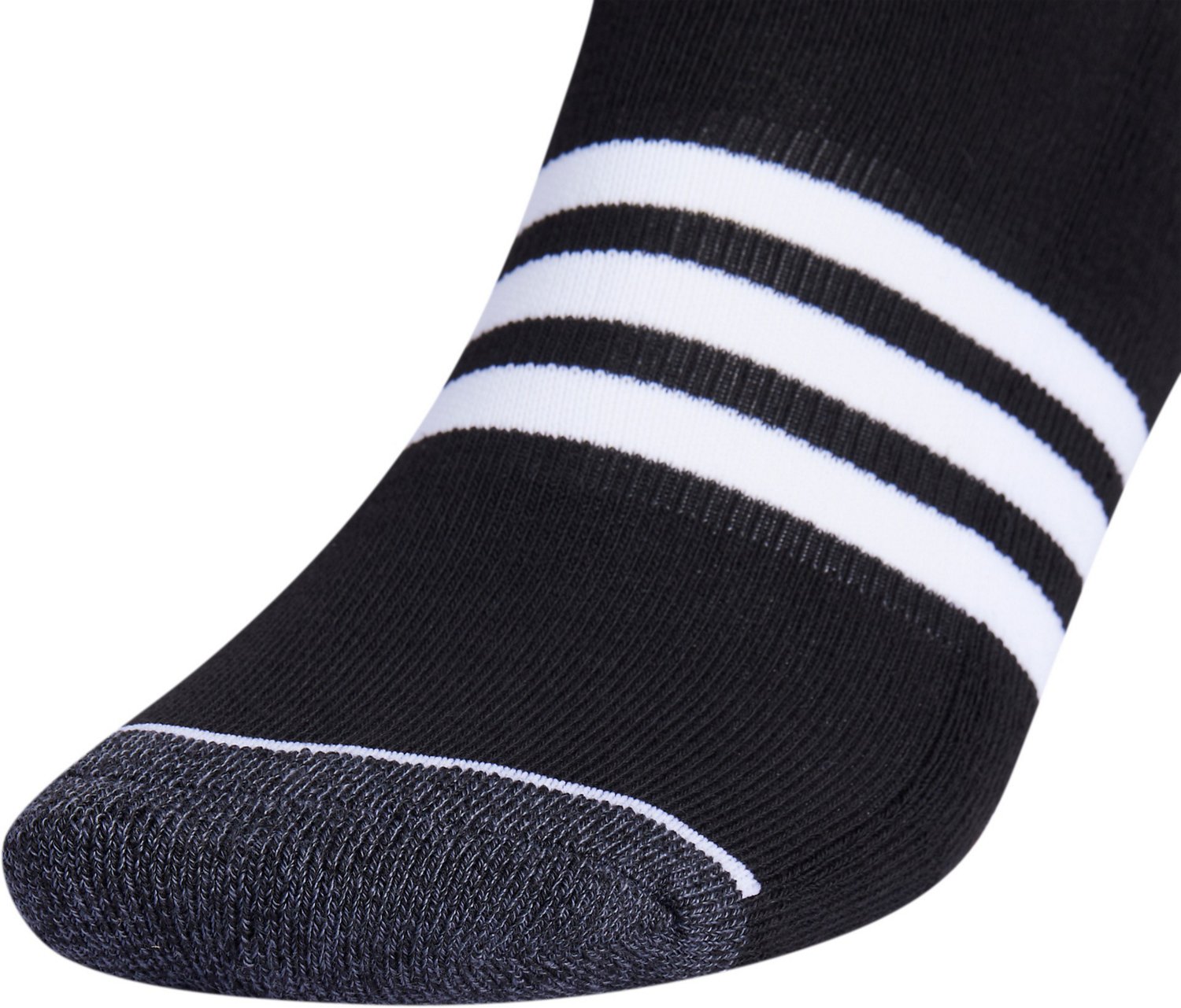 adidas Men's Cushioned 3-Stripe 3.0 No-Show Socks 3-Pack - view number 3
